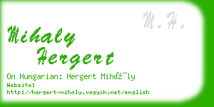 mihaly hergert business card